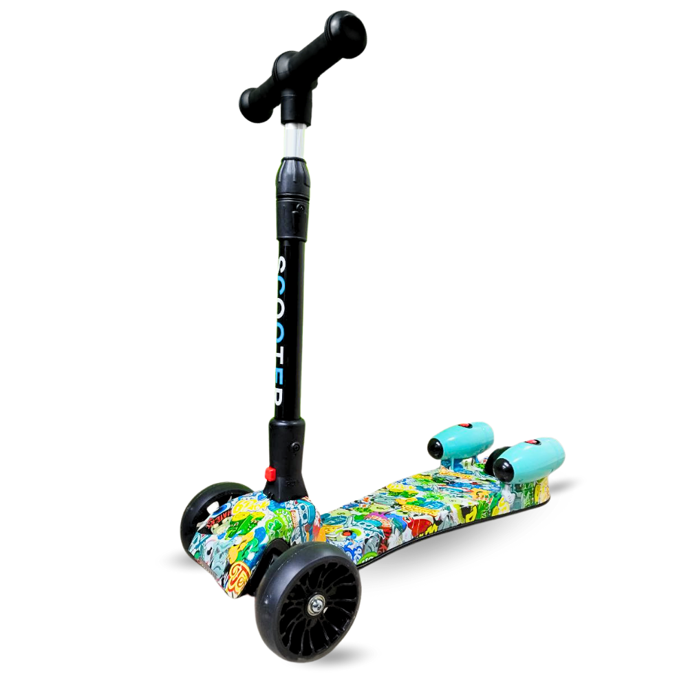 Patineta Scooter Con Humo Para Niños Bluetooth Luces Led