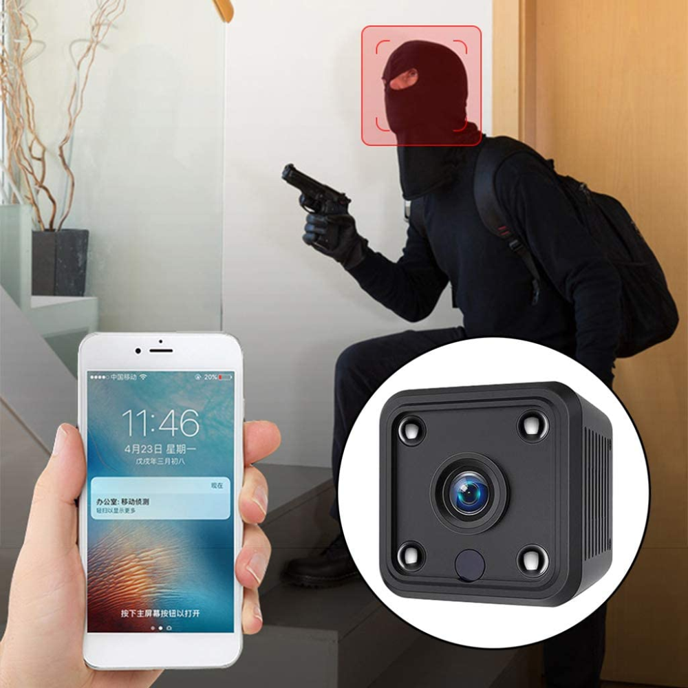 Mini Cámara Espía Hd Wifi Ip Monitoreo 24/7 Nocturna + Sd32g