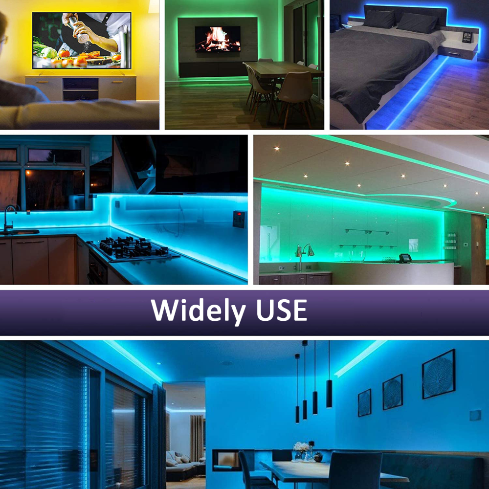 Tira De Luces Led Rgb 10 Metros Alexa Control De Voz 110v