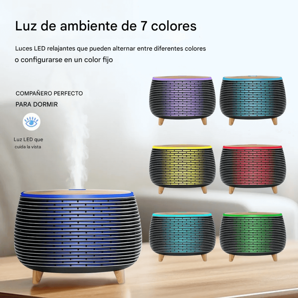 Difusor Aromas Led Humidificador Aromaterapia Hogar Esencia