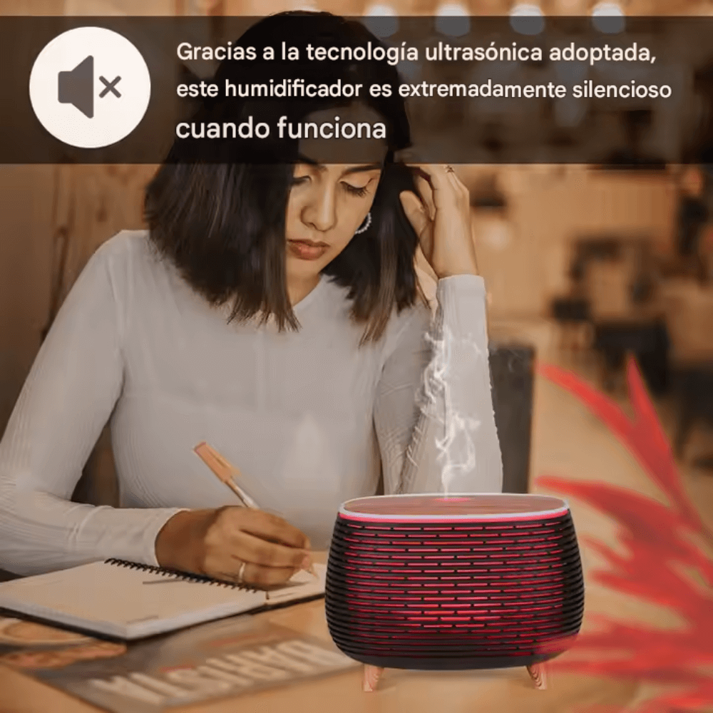 Difusor Aromas Led Humidificador Aromaterapia Hogar Esencia