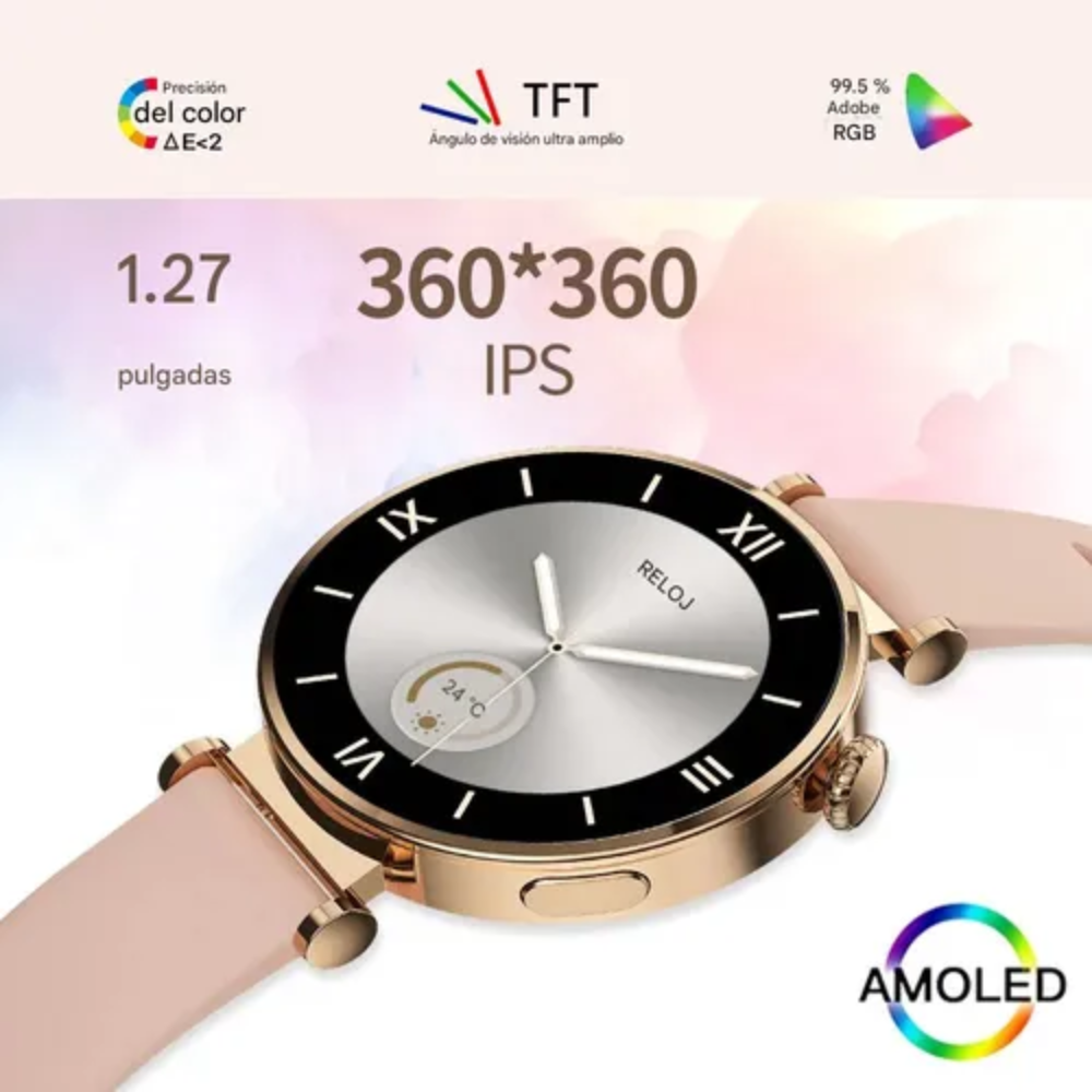 Reloj Inteligente Para Mujer Smartwatch Llamadas Gt4 Mini