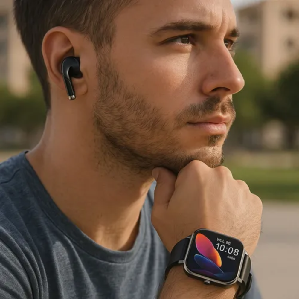 Relog Inteligente Smart Watch Audifonos Inalambricos Pro X10