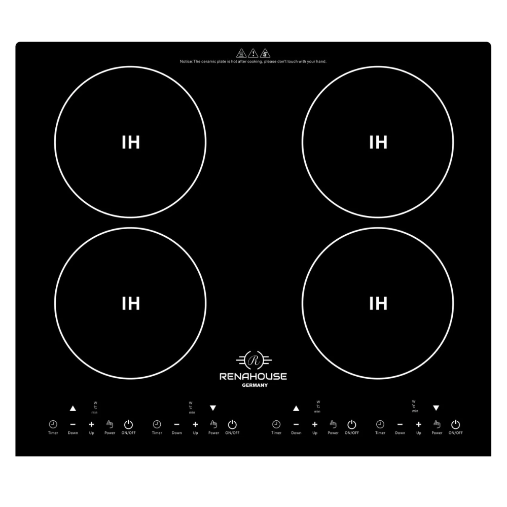 Estufa De Inducción 3600w Renahouse Germany 4 Puestos