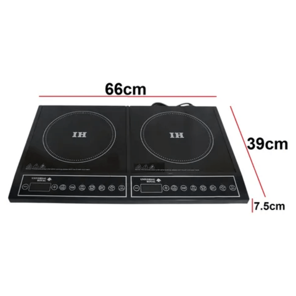 Estufa Inducción 110v 2 Puestos Sobre Poner Y Empotrar 800w