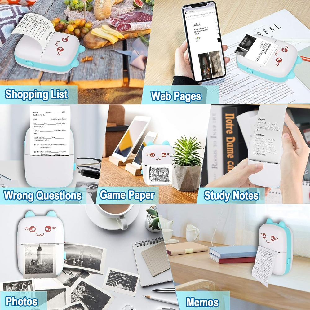 Impresora Para Celular Térmica Portátil Bluetooth 1 Rollo