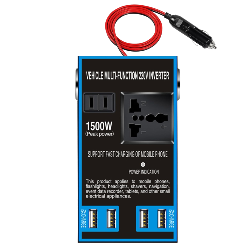 Inversor Convertidor De Corriente 1500w 12v 24v A 220v