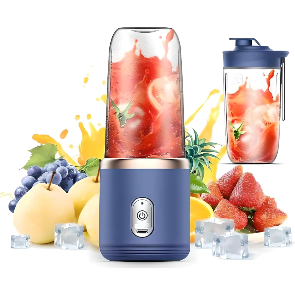 Licuadora Portátil Recargable Potente 20w 6 Cuchillas 310ml