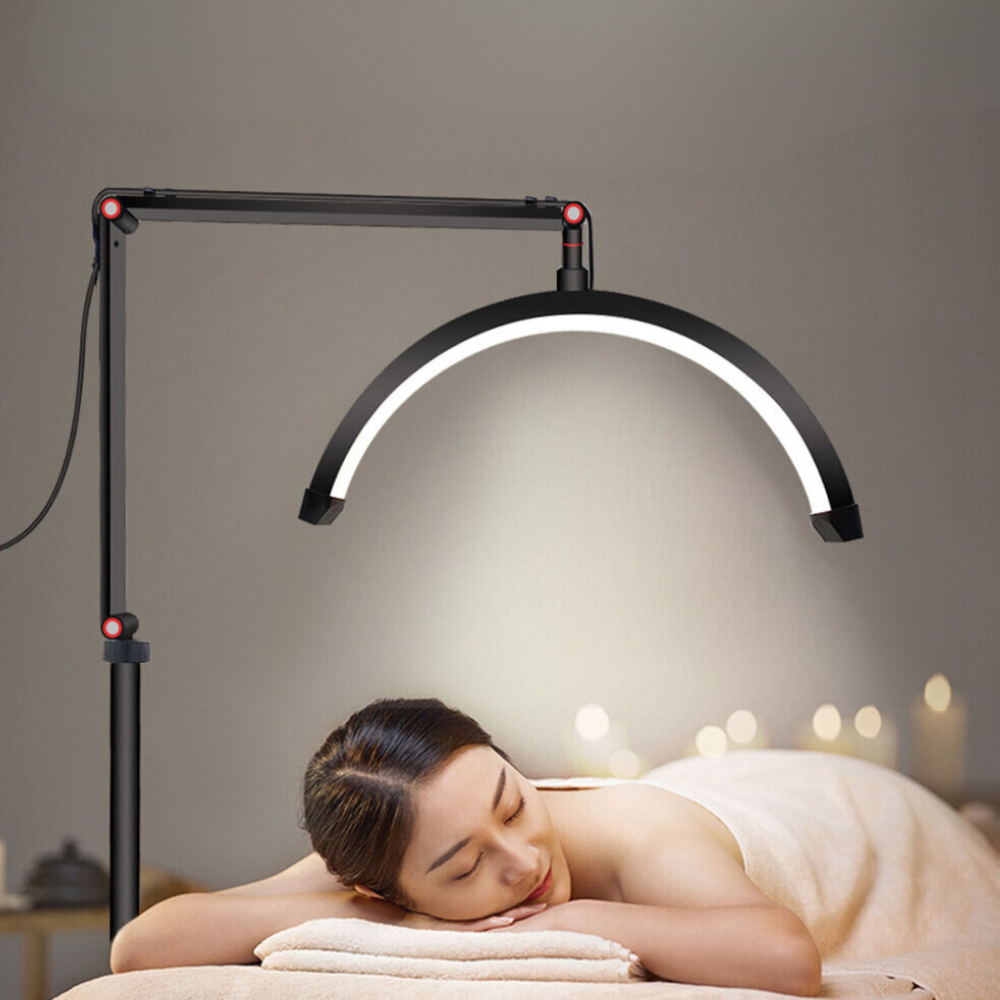 Lampara Led Profesional Tipo Luna 3 Colores Tatuajes Spa