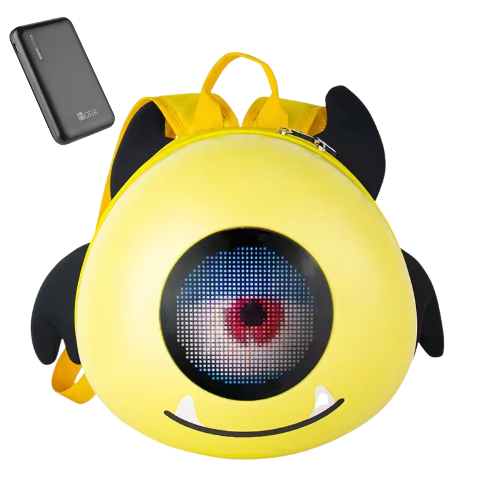 🎒✨Maleta Para Niños Con Pantalla Led Monsters In + Power Bank🌈