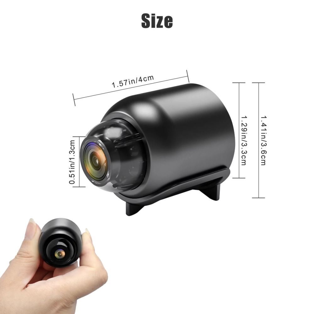 Mini Cámara De Seguridad Espía Full Hd 1080 Sensor De Movimiento