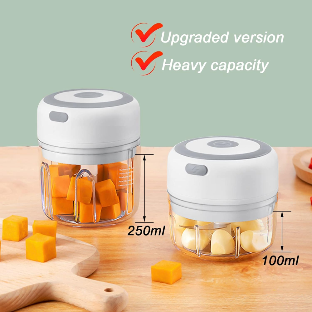 Mini Procesador De Alimentos Eléctrico Picatodo Portable Usb