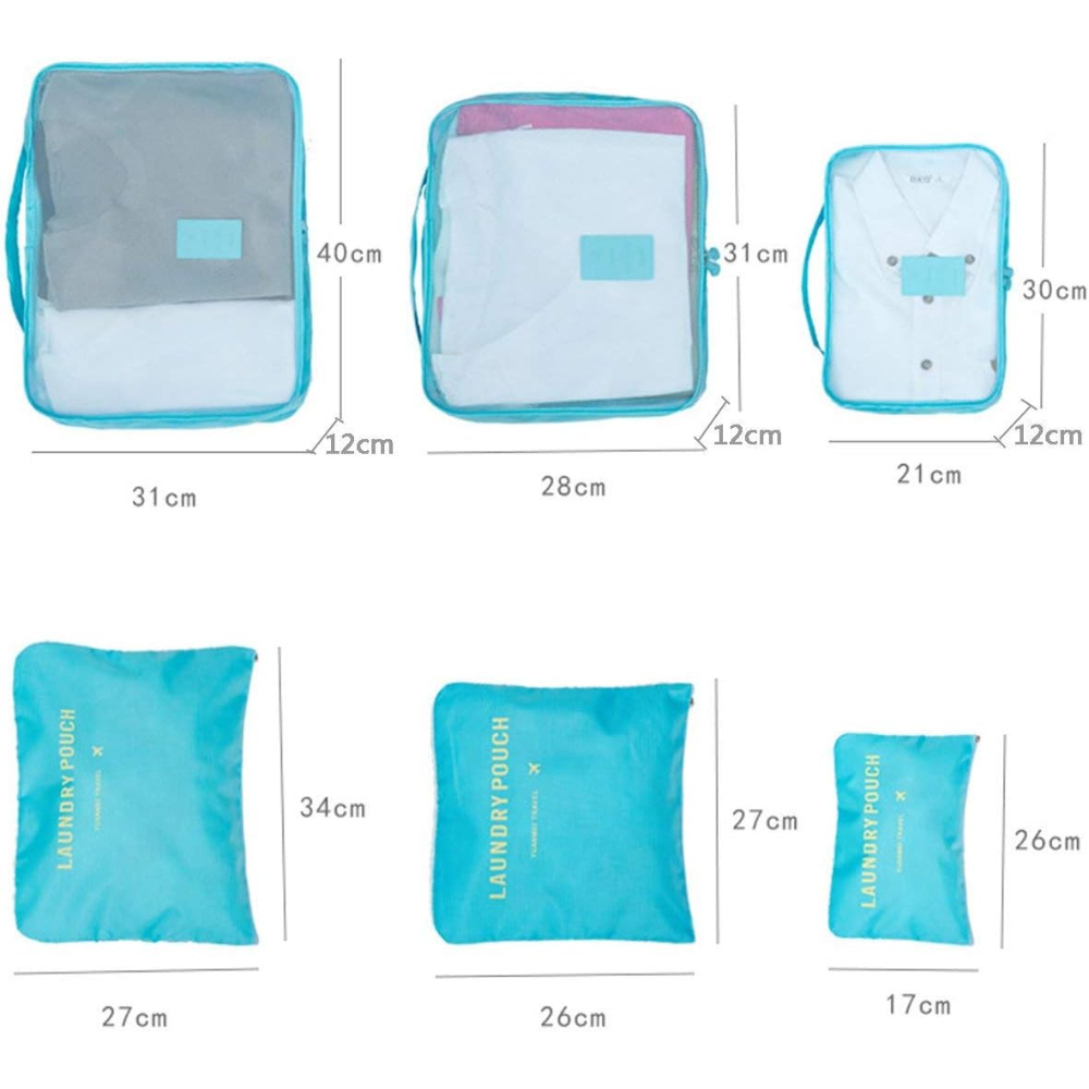 Organizador De Ropa Para Maleta De Viaje X6 Piezas