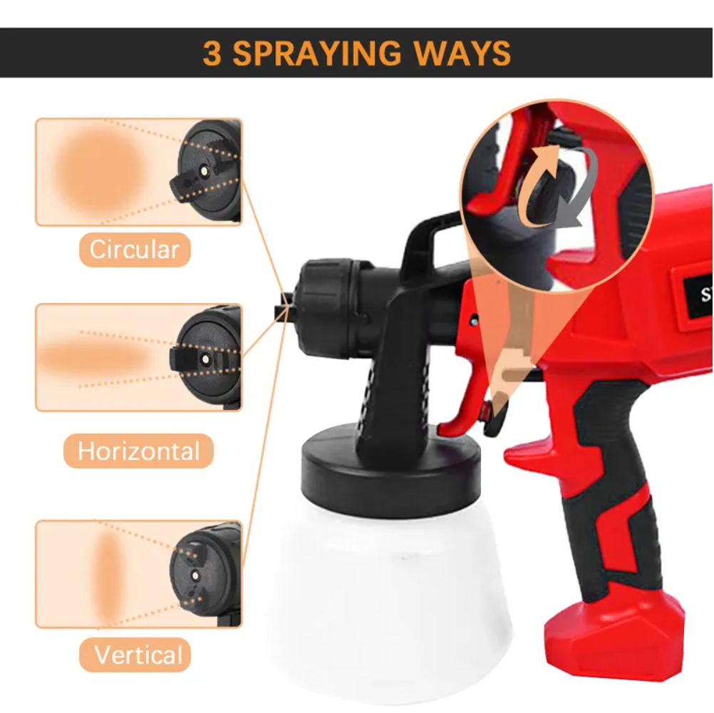 Paint Zoom Pistola Para Pintar Recargable Inalambrica Spray