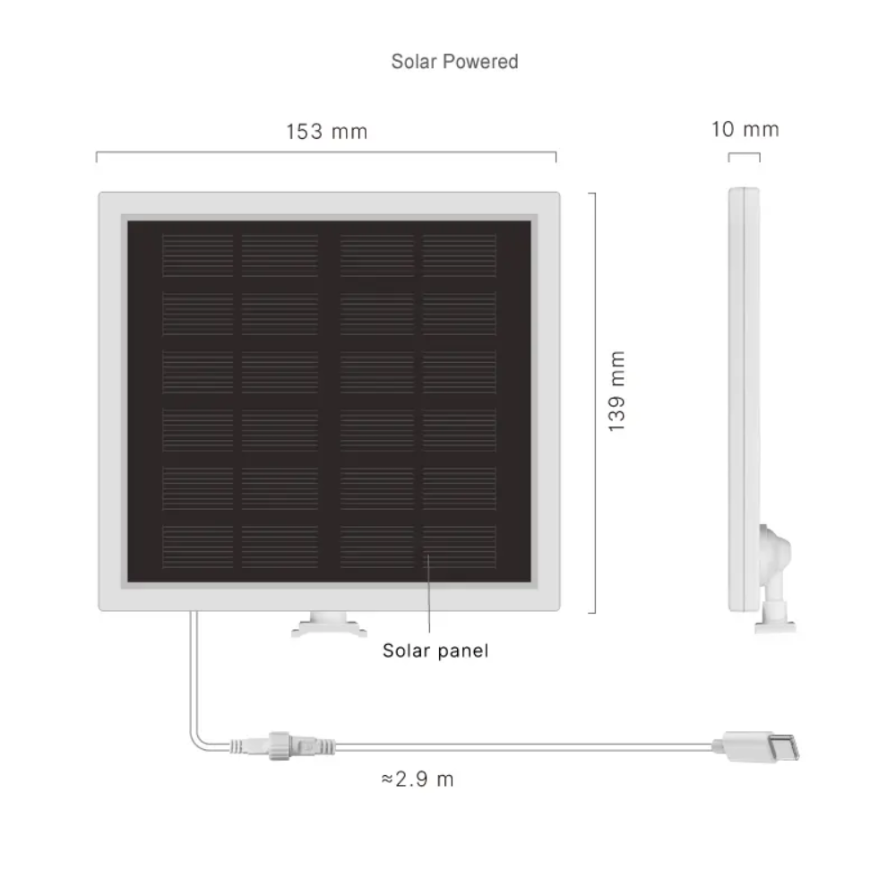 Reflector Solar Articulado Sensor Ajustable 120° Luz Blanca