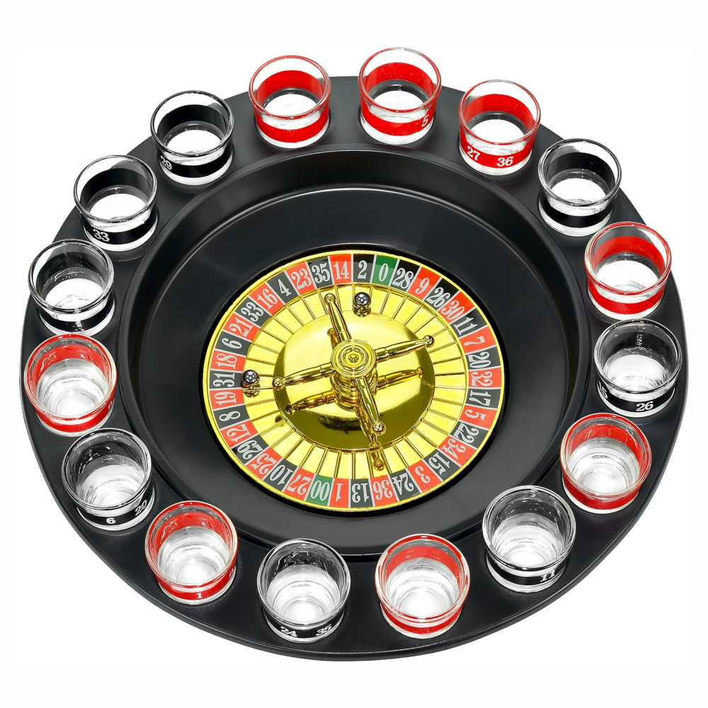 🎉🔥Ruleta Juego De Shots 16 Copas Glass Drinking🥳🍻