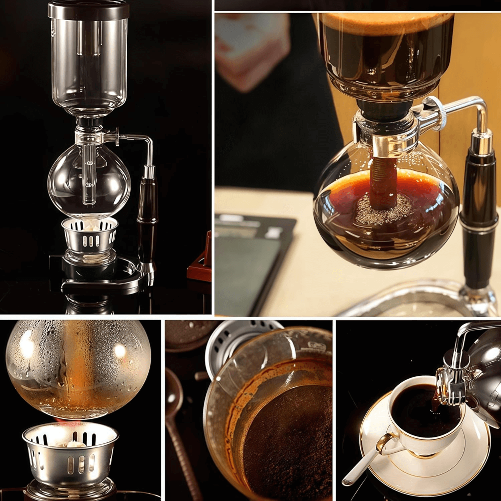 Cafetera Sifón Japonés 500 Ml Metodo Al Vacio 5 Tazas