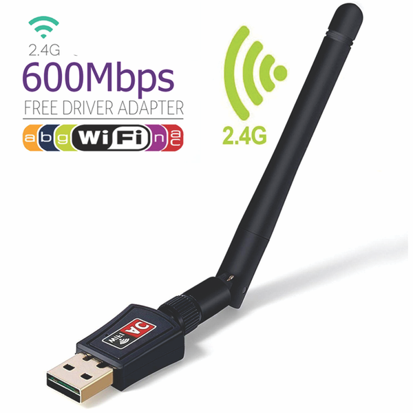 Antena Wifi Receptor Usb 600mbps Antena 802.inn Para Pc – TecnoHogarJS