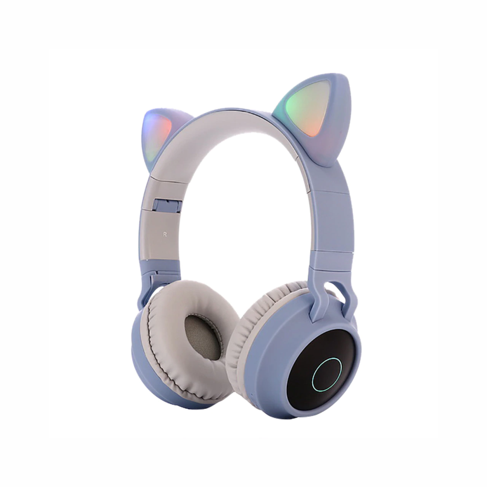 Audífonos Bluetooth Orejas De Gato Para Niños