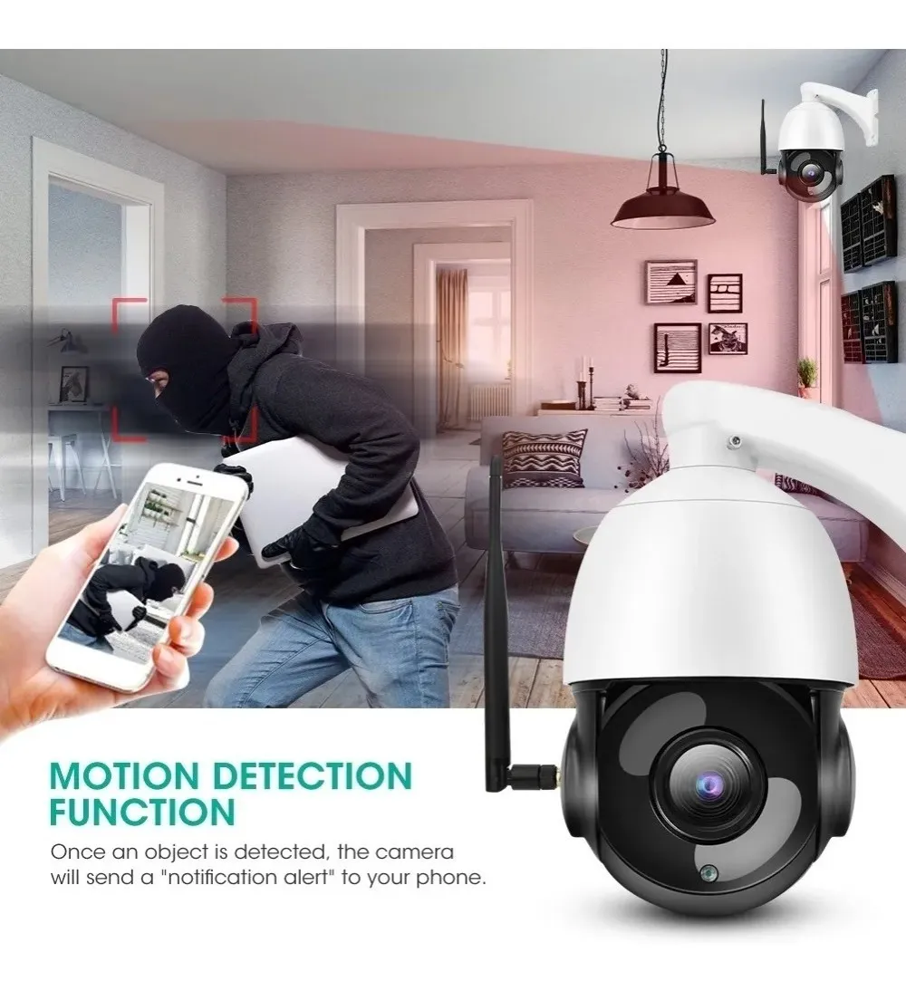 Cámara De Seguridad Ptz Zoom 30x Reconocimiento Facial Ip66