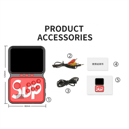 Mini Consola Sup M3 Emulador Nes Gba Sd 4Gb Av Tv Game Box