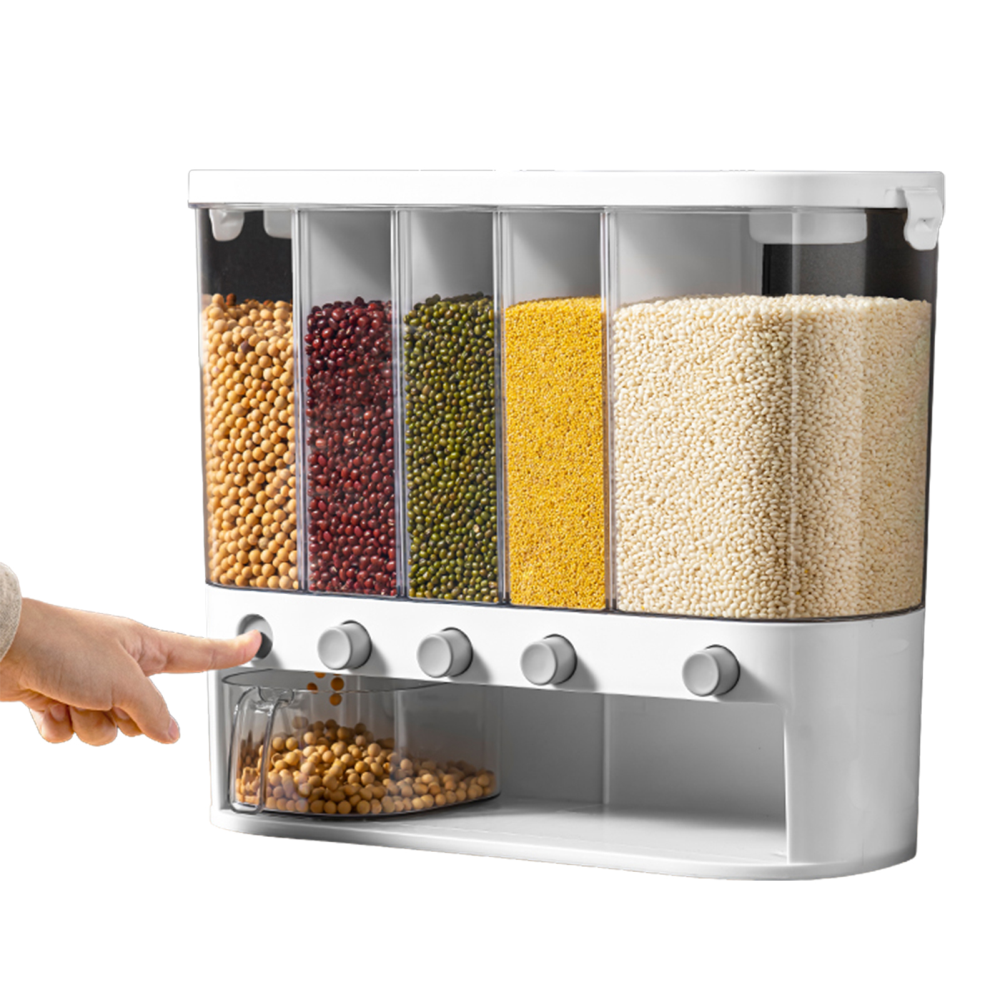 Dispensador De Alimentos Frutos Secos 5 Compartimientos