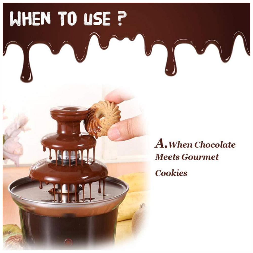 Fuente De Chocolate Mini De 3 Capas Fondue Fountain