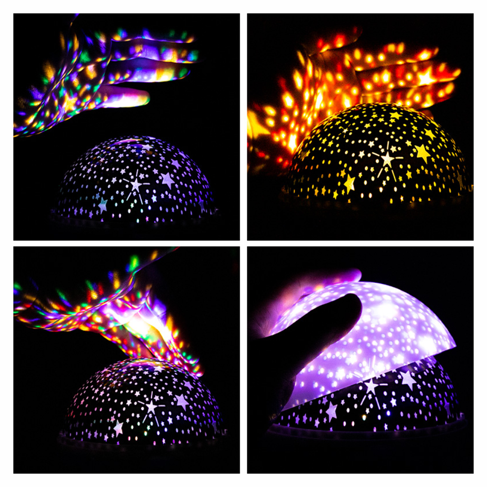 Lampara Estrellas Luna Proyector De Figuras Led Rgb