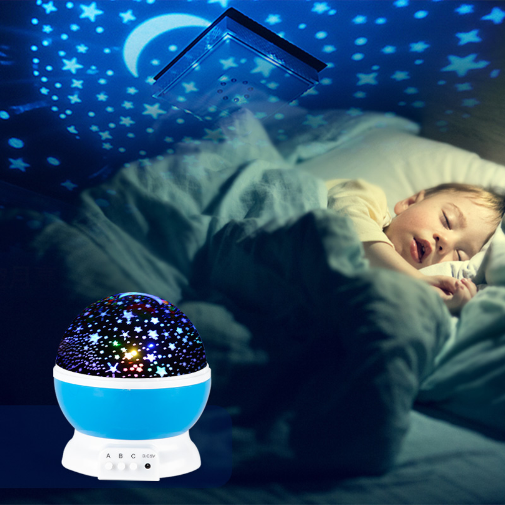 Lampara Estrellas Luna Proyector De Figuras Led Rgb