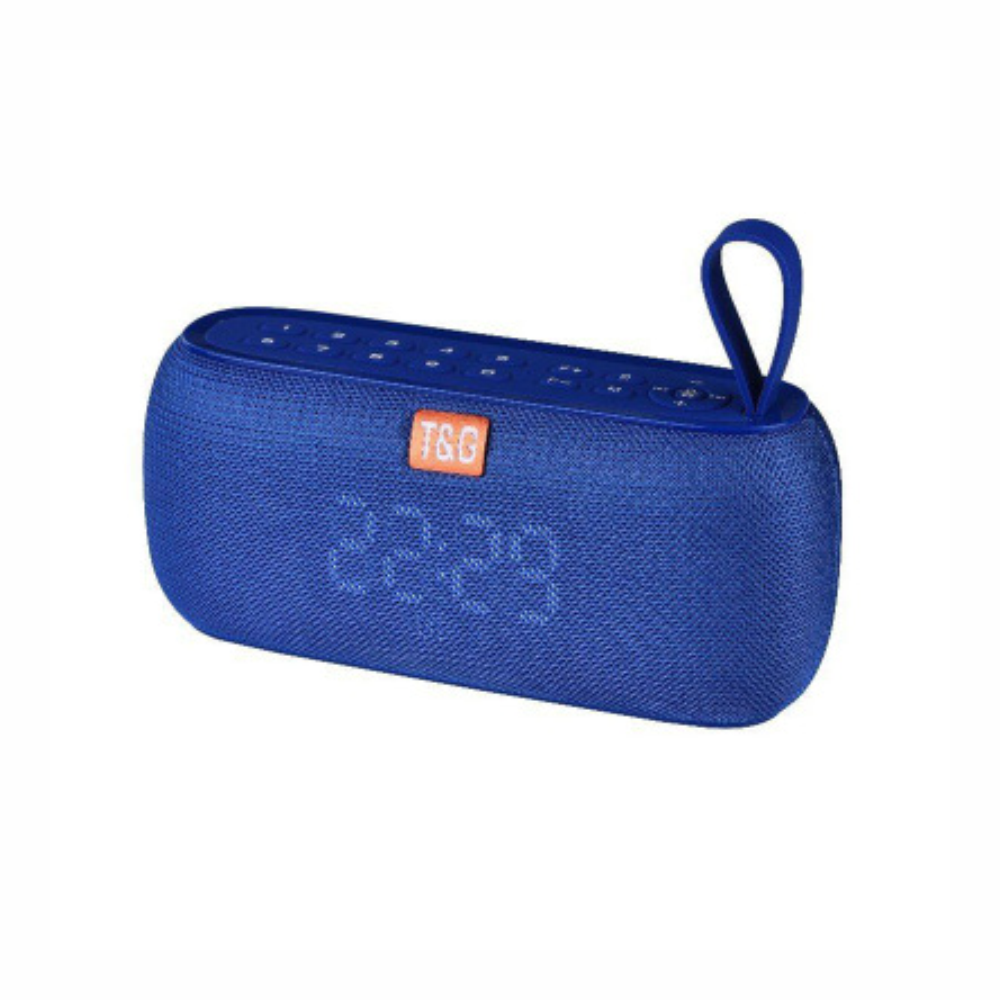 Parlante Recargable Bluetooth Pantalla Digital Reloj Tg-177