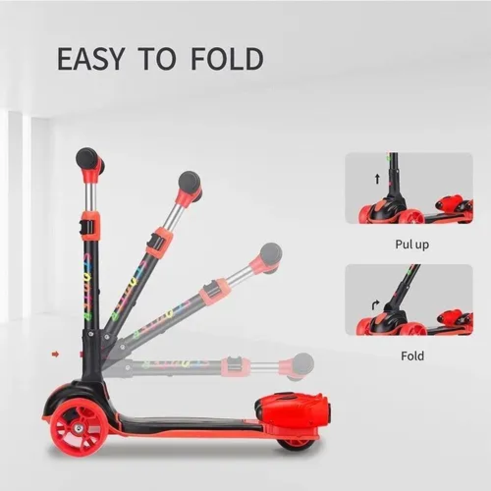 Patineta Scooter Para Niños Burbujas Bluetooth Led Music