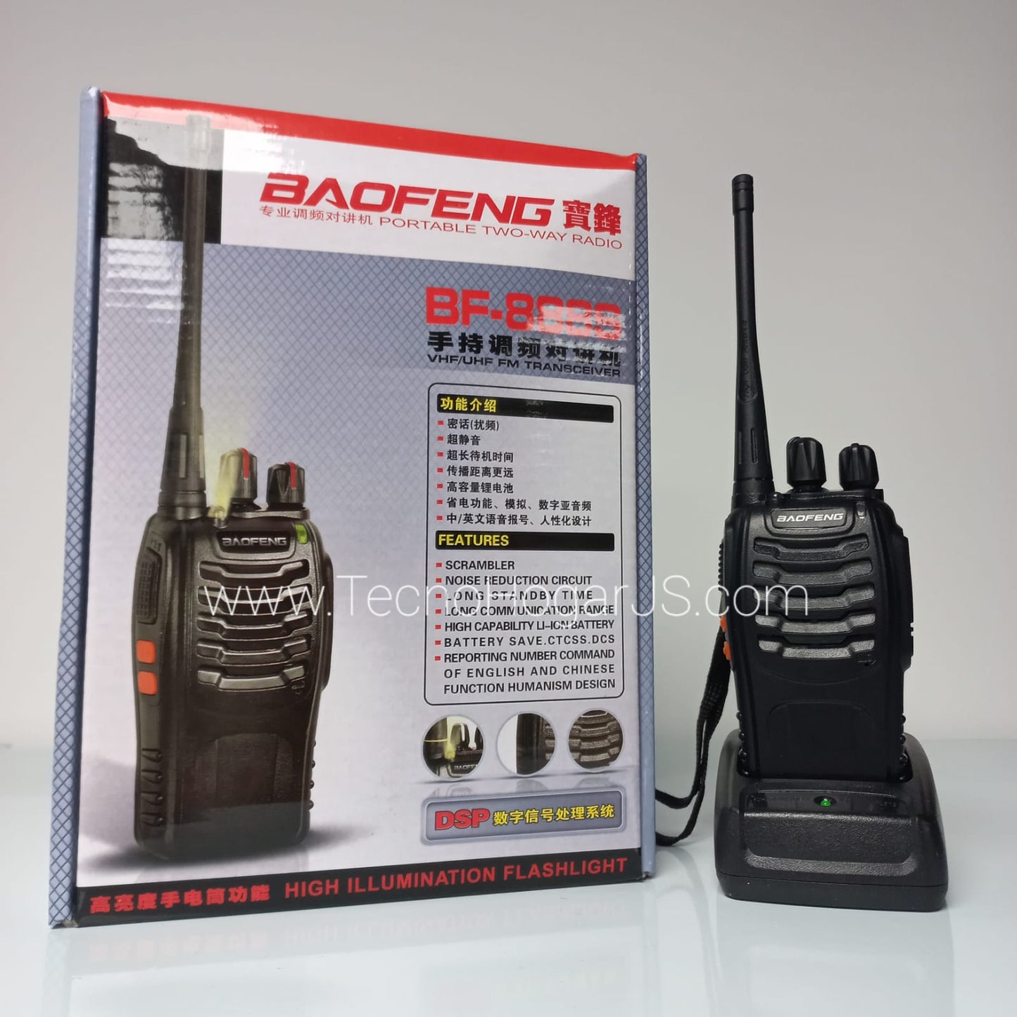 Radio Walkie Talkie Baofeng Bf-888s Uhf X2 Batería 2800mah