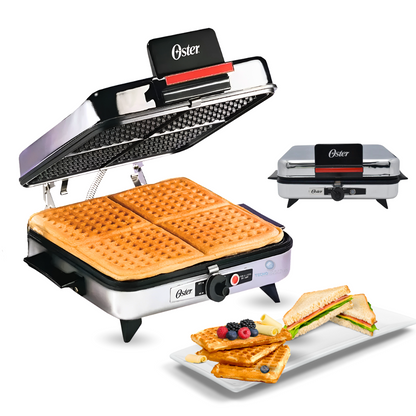 Plancha Sandwichera Waflera 4 Puestos Oster CG-120