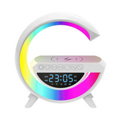 Despertador Digital Estación De Carga Inalámbrico Rgb Reloj Genérico