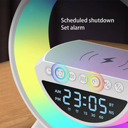 Despertador Digital Estación De Carga Inalámbrico Rgb Reloj Genérico