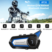 Auricular Bluetooth 5.0 Motociclistas Bateria Larga Duracion