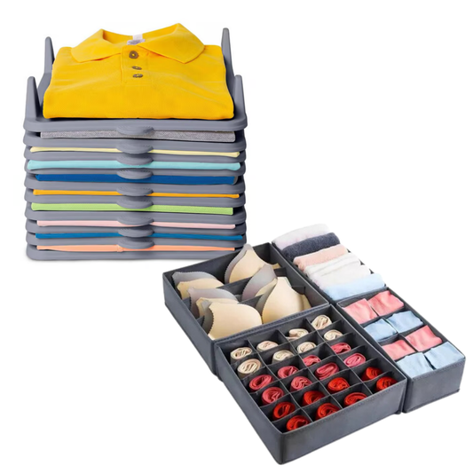 🧺✨Combo Organizador De Ropa Camisas +organizador Ropa Interior🧺✨