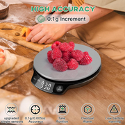 Bascula De Alimentos Gramera Digital De Cocina Bluetooth