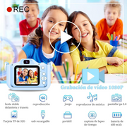 Camara Digital Recargable Para Niños Fotos Y Video Ips 2.0