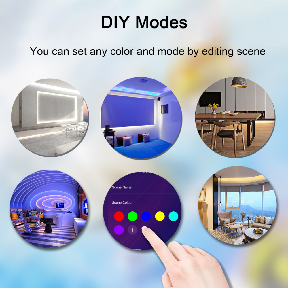 Tira De Luces Led Rgb 10 Metros Alexa Control De Voz 110v