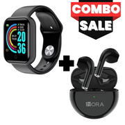 Combo Reloj Smartwatch + Audífonos Bluetooth Alta Calidad