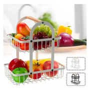 Canasta Contenedor Para Frutas Y Verduras Metálico Moderno