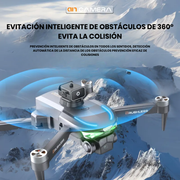 Drone Gps Evita Obstáculos Motor Brushless Camara 3 Lentes