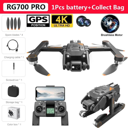 Drone Profesional Gps Rg700 Pro Motor Brushless Estuche