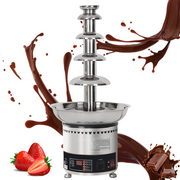 Fuente De Chocolate Industrial 5 Niveles En Acero 304 150w