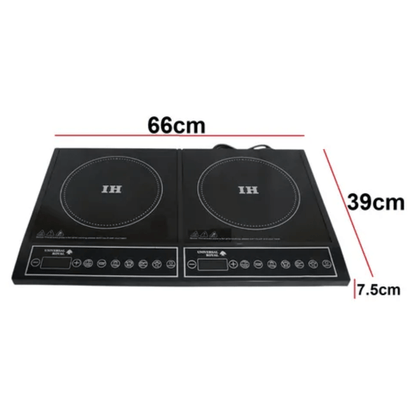 Estufa Inducción 110v 2 Puestos Sobre Poner Y Empotrar 800w
