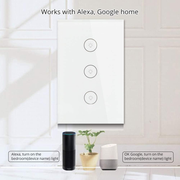 Interruptor Triple Wifi Inteligente Alexa Google Home Wifi