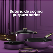 Juego De Ollas Purpura Series Con Wok Antiadherentes 4pcs