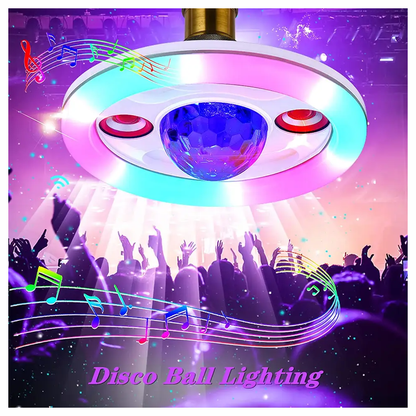 Lampara Rgb Musical Bluetooth Doble Parlante 36w