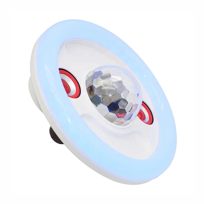 Lampara Rgb Musical Bluetooth Doble Parlante 36w